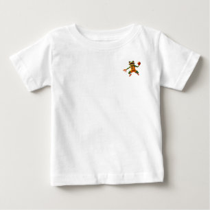 T-shirt Pour Bébé T-shirt bébé Grenouille de basketball chemise blan