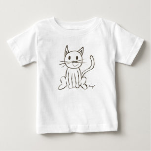 T-shirt Pour Bébé T-shirt bébé Kitty peint