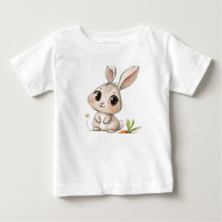 T-shirt Pour Bébé T-shirt bébé lapin en peluche