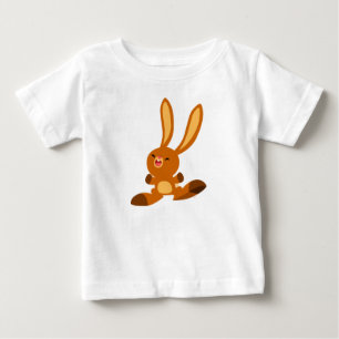 T-shirt Pour Bébé T-shirt bébé lapin joyeux caricature
