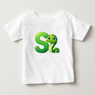 T-shirt Pour Bébé T-shirt bébé lettre S serpent