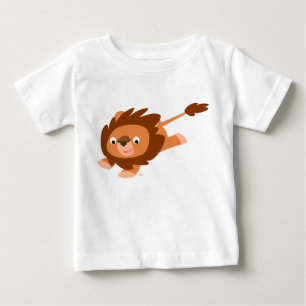 T-shirt Pour Bébé T-shirt bébé lion de dessin animé mignon et vif