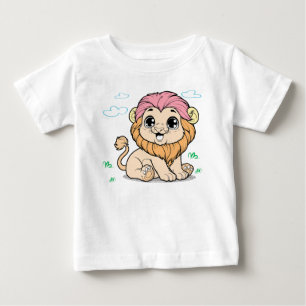 T-shirt Pour Bébé T-shirt bébé lion mignon – Bébé coloré