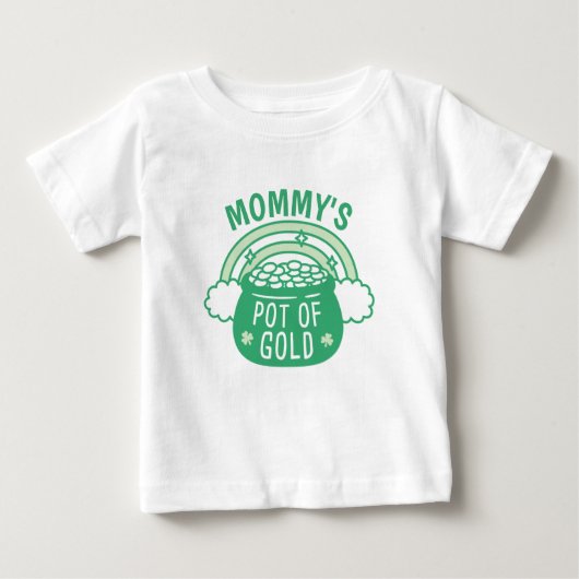 T-shirt Pour Bébé T-shirt bébé Maman adorable Pot d'or (Devant)