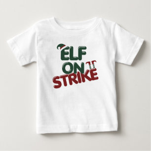 T-shirt Pour Bébé T-Shirt Bébé Mignon Drôle Elfe En Grève