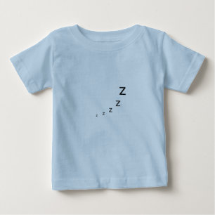 T-shirt Pour Bébé T-shirt Bébé Mignon Endormi Zzz - Sieste Minimalis