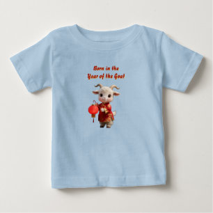 T-shirt Pour Bébé T-shirt bébé né l'année de la chèvre