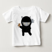 T-shirt Pour Bébé T-shirt bébé ninja kitty (Devant)