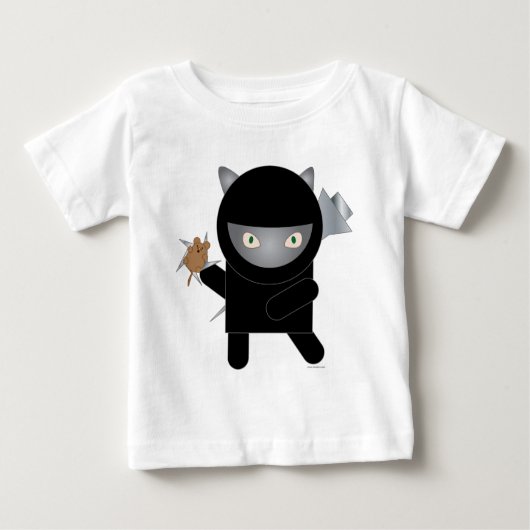 T-shirt Pour Bébé T-shirt bébé ninja kitty (Devant)