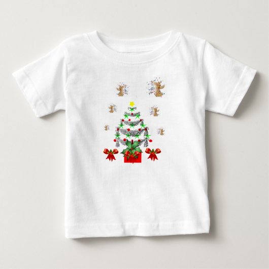 T-shirt Pour Bébé T-shirt bébé Noël (Devant)