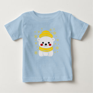 T-shirt Pour Bébé T-shirt bébé ours polaire mignon hiver