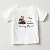 T-shirt bébé panda très chanceux | Cadeau assorti 