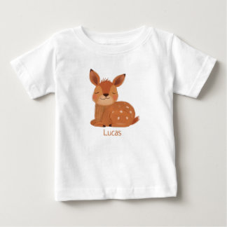 T-shirt Pour Bébé T-shirt bébé personnalisé Cerf Folk Scandi