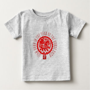 T-shirt Pour Bébé T-shirt bébé personnalisé Cheval Rouge en papier d