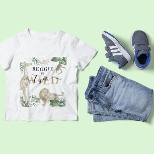 T-shirt Pour Bébé T-shirt bébé personnalisé 'Deux Sauvages' Jungle/S
