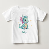 T-shirt Pour Bébé T-shirt bébé petit dragon mignon (Devant)