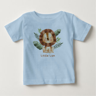T-shirt Pour Bébé T-shirt bébé petit Lion : adorable Lion Desi Brown
