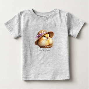 T-shirt Pour Bébé T-Shirt Bébé Petit Poussin Ruban Rose
