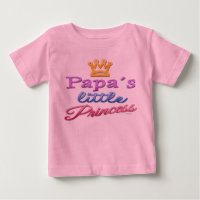 T-shirt bébé petite princesse de papa