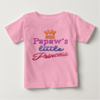 T-shirt bébé petite princesse de Papaw