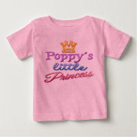 T-shirt bébé petite princesse de pavot
