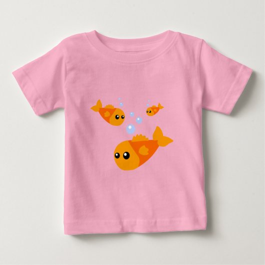 T-shirt Pour Bébé T-shirt bébé poisson mignon (Devant)