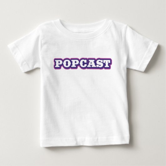 T-shirt Pour Bébé T-shirt bébé POPCAST (Devant)