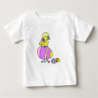 T-shirt bébé poussette et oeufs