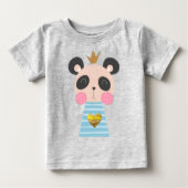 T-shirt Pour Bébé T-shirt bébé Roi Panda (Devant)