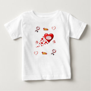 T-shirt Pour Bébé T-shirt bébé Saint Valentin