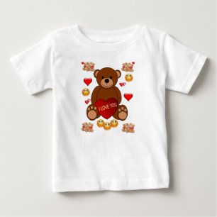 T-shirt Pour Bébé T-shirt bébé Saint Valentin