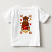 T-shirt Pour Bébé T-shirt bébé Saint Valentin (Dos)