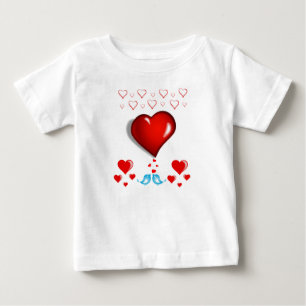 T-shirt Pour Bébé T-shirt bébé Saint Valentin