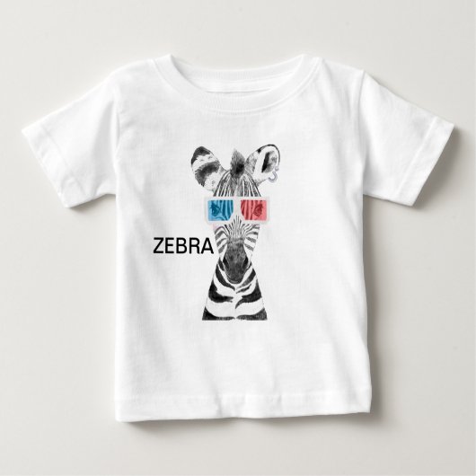 T-shirt Pour Bébé T-shirt bébé Zebra (Devant)