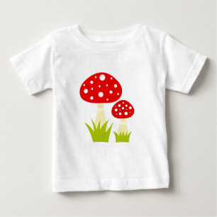 T-shirt Pour Bébé T-Shirt, champignon rouge agaré