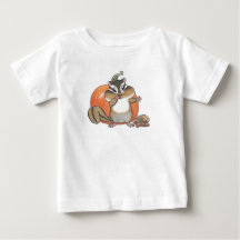 T-shirt Citrouille bébé Cute Chipmunk (écureuil)