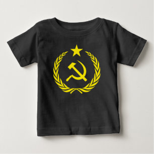 T-shirt Pour Bébé T-shirt communiste du Jersey d'amende de bébé de