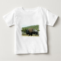 T-shirt de bébé de bison