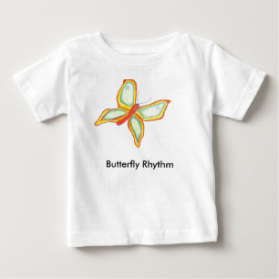 T-shirt Pour Bébé T-shirt de bébé de rythme de papillon