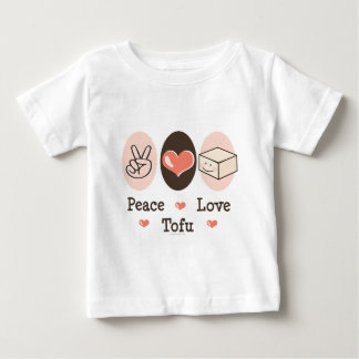 T-shirt Pour Bébé T-shirt de bébé de tofu d'amour de paix