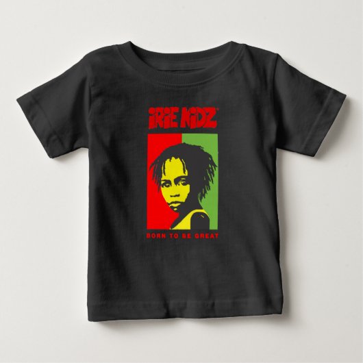 T-shirt Pour Bébé T-shirt de bébé d'enfant d'IRIE KIDZ® "Rasta" (Devant)