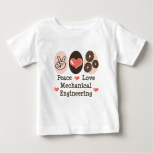 T-shirt Pour Bébé T-shirt de bébé d'industrie mécanique d'amour d