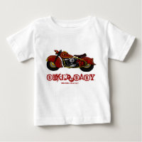 T-shirt drôle de bébé de cycliste