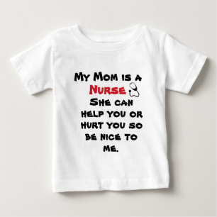 T-shirt Pour Bébé T-shirt drôle de bébé de stéthoscope d'infirmi