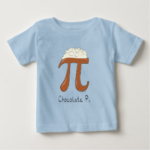 T-shirt Pour Bébé T-shirt du bébé des maths pi du chocolat pi de