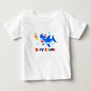T-shirt Pour Bébé T-shirt du Jersey d'amende de bébé de requin de