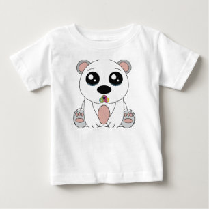 T-shirt Pour Bébé T-shirt en jersey fin bébé Teddy Bear