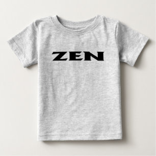 T-shirt Pour Bébé T-shirt gris bébé noir zen