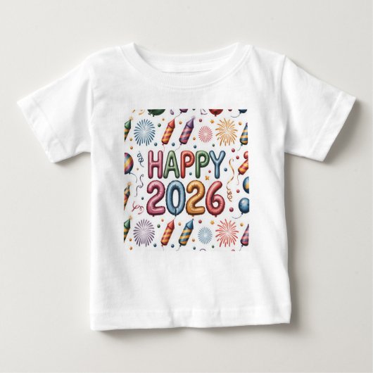 T-shirt Pour Bébé T-Shirt-Happy New Year 2026 Matching Family (Devant)