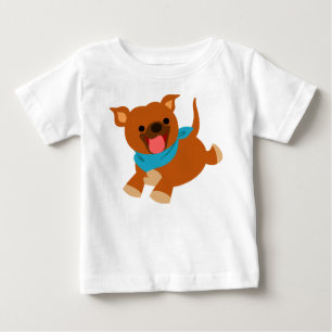 T-shirt Pour Bébé T-shirt heureux mignon de bébé de Staffie de ban